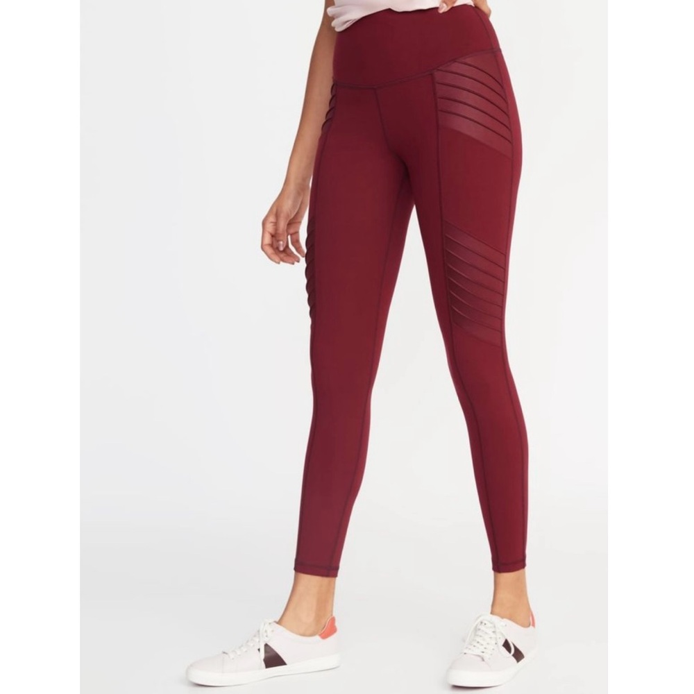 Old Navy Active High-Waisted Moto 7/8-Length Street Leggings